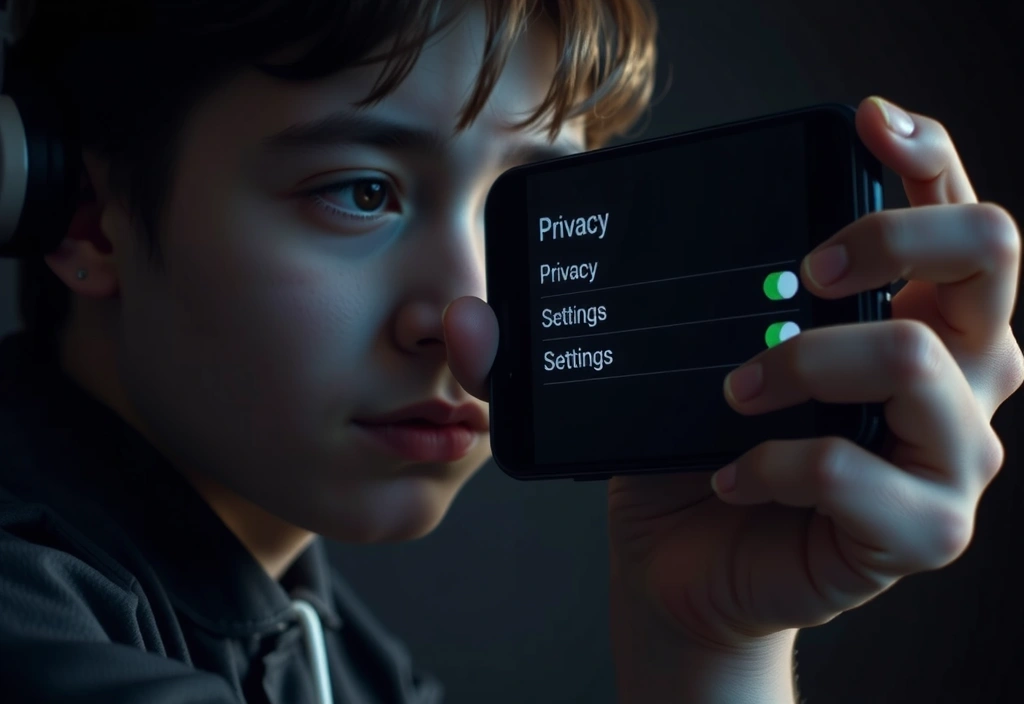 Privacy settings on a mobile device